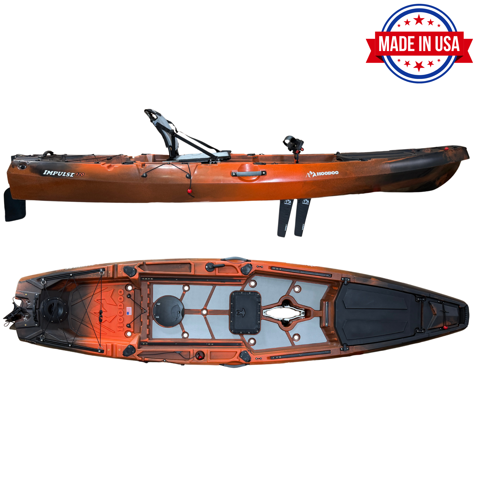 Hoodoo Impulse 120 Fin Drive Kayak
