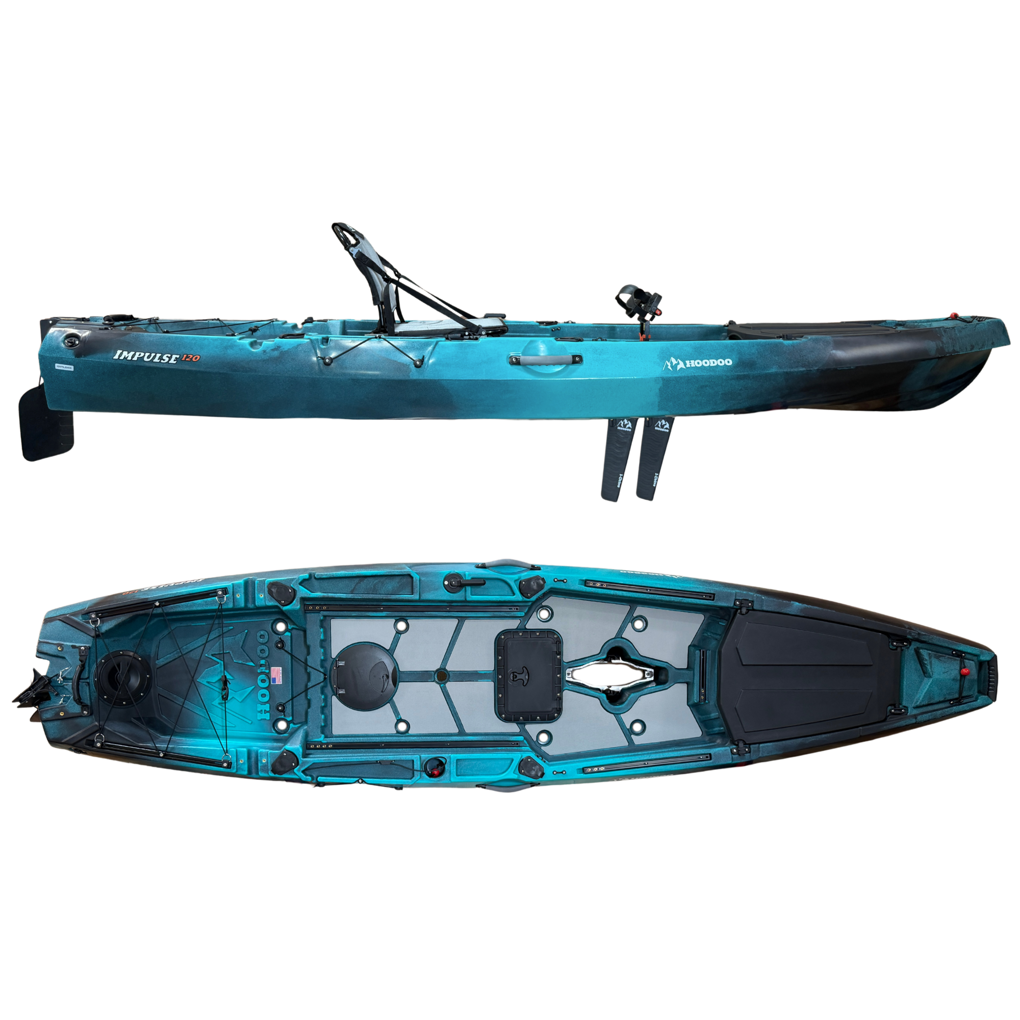 Hoodoo Impulse 120 Fin Drive Kayak